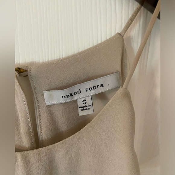 Naked Zebra Scalloped Tank Top - Picture 3 of 5